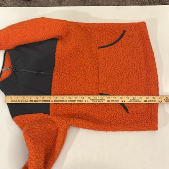 Wonder Nation three-quarter zip Sherpa jacket, extra large, orange and gray. - Picture 9 of 9